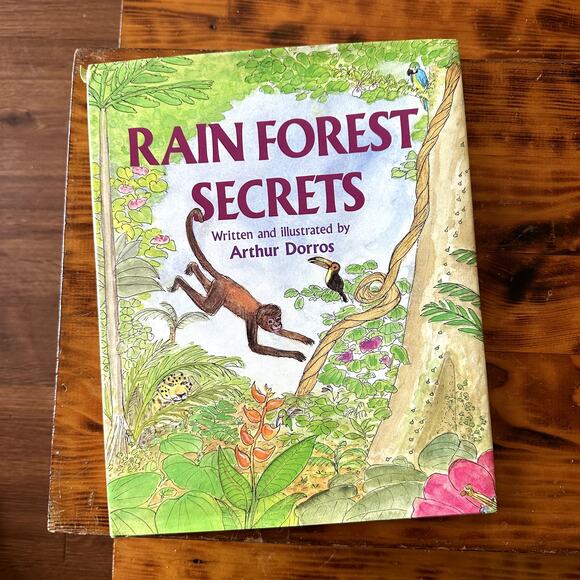 Vintage 1990 Rain Forest Secrets Hardcover Book - Picture 1 of 7